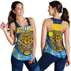 Naidoc Titans Women Racerback Tank Gold Coast Indigenous - Vibe Hoodie