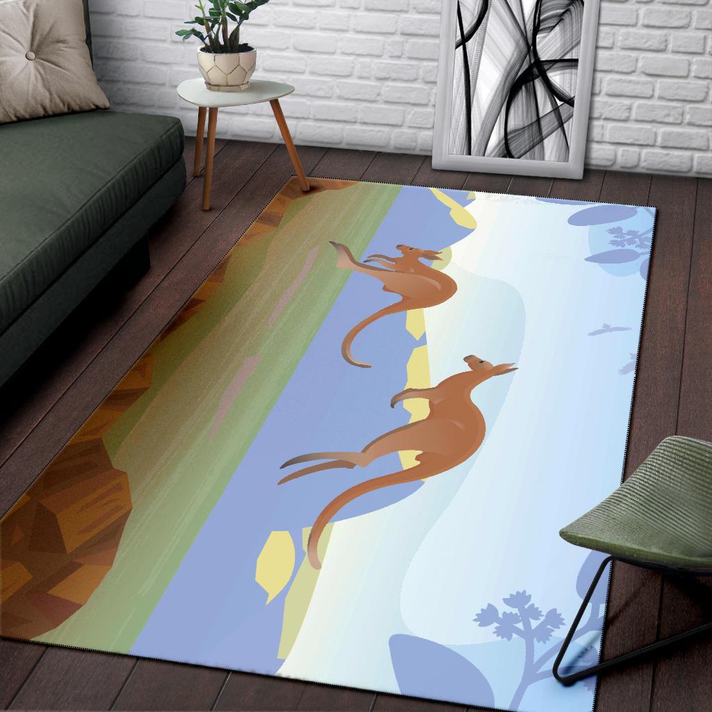 area-rug-kangaroo-rug-landscape-art-painting-ver01