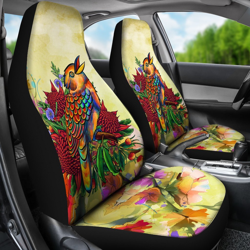 car-seat-covers-australia-kookaburra-with-waratah