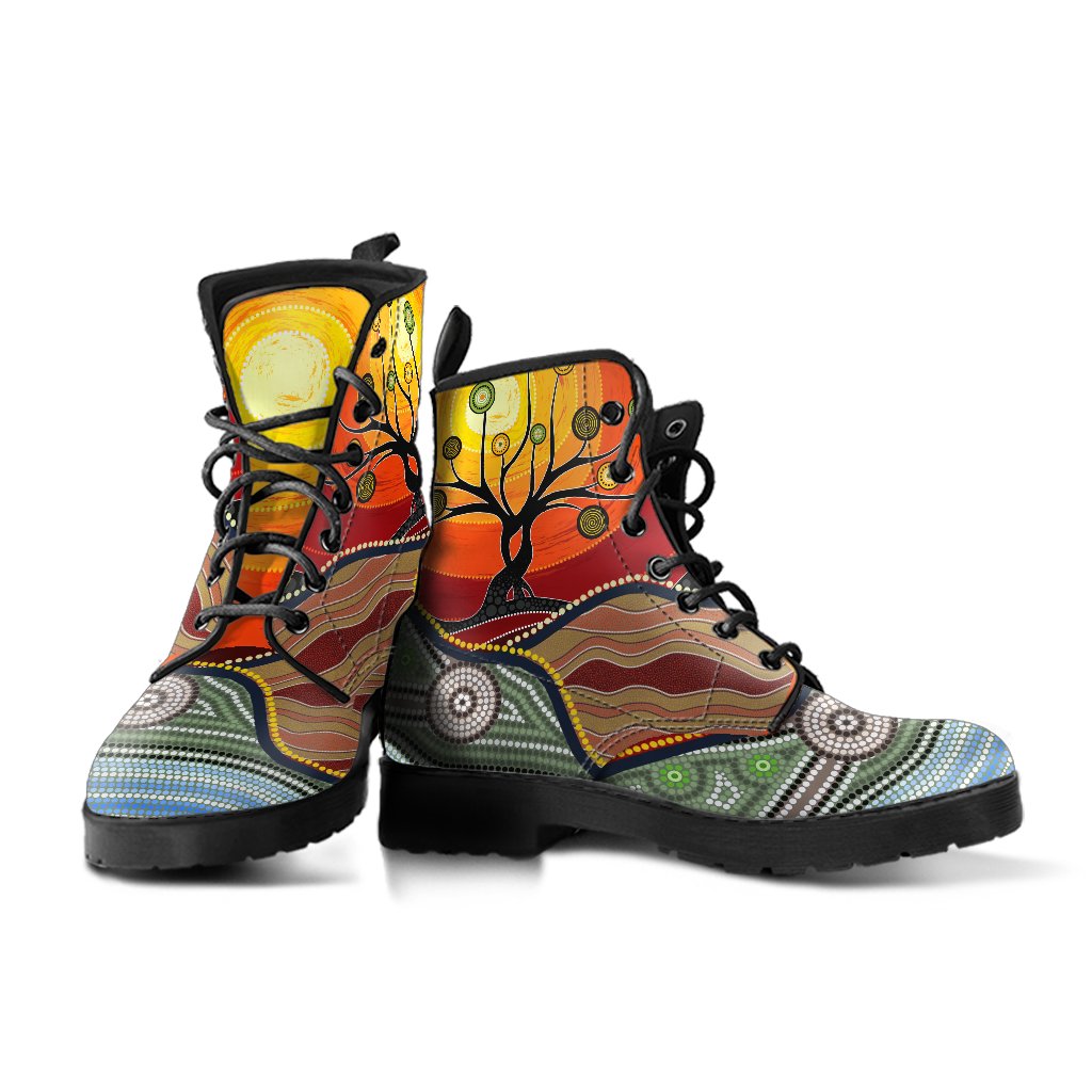 leather-boots-australian-aboriginal-tree
