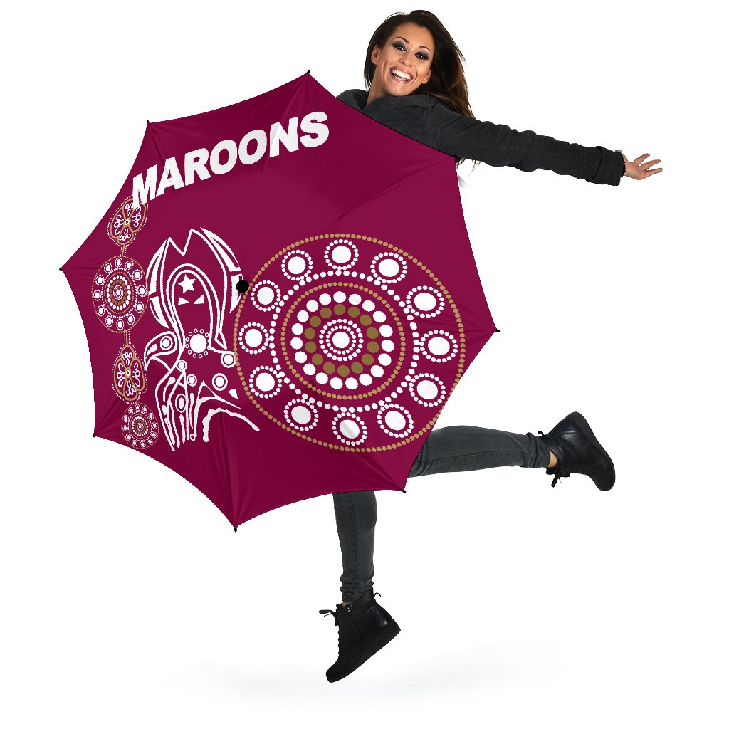 queensland-all-over-print-umbrellas-maroons-simple-indigenous