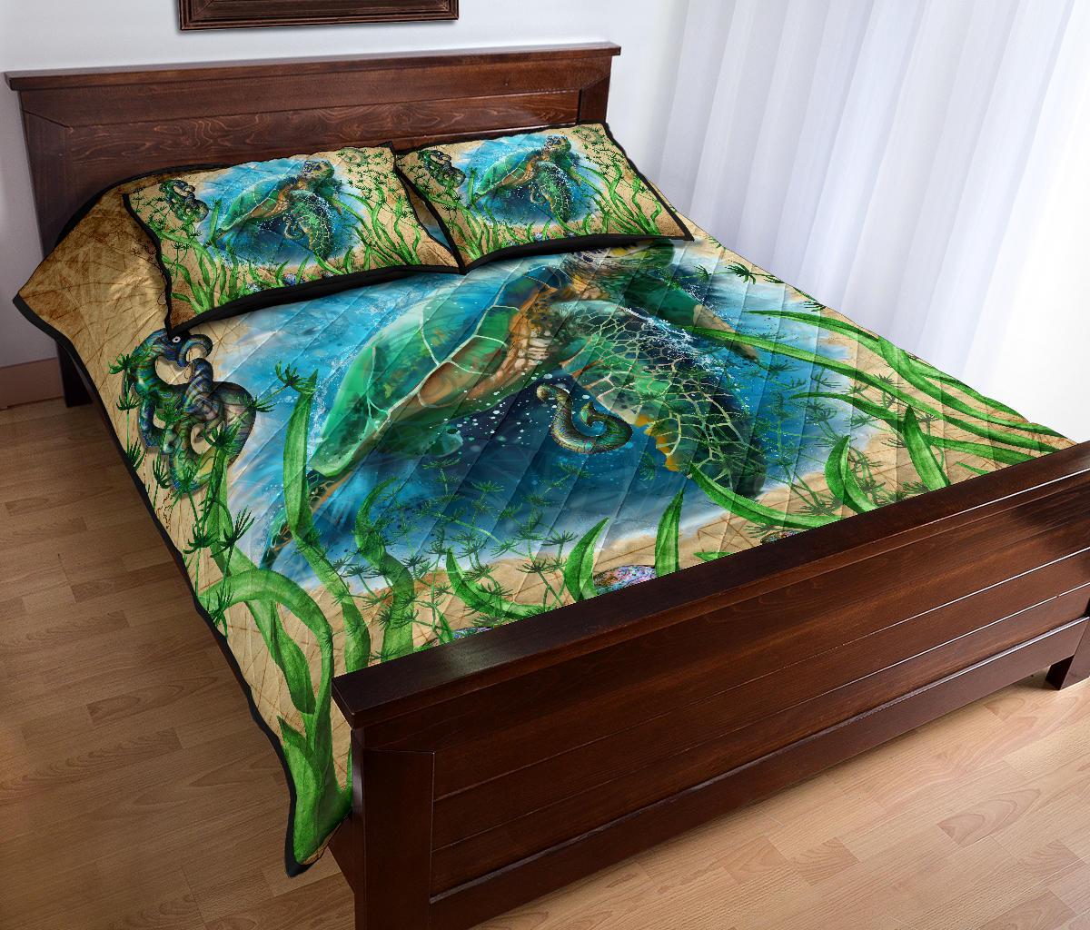 new-zealand-quilt-bed-set-turtle-manaia-maori-vintage