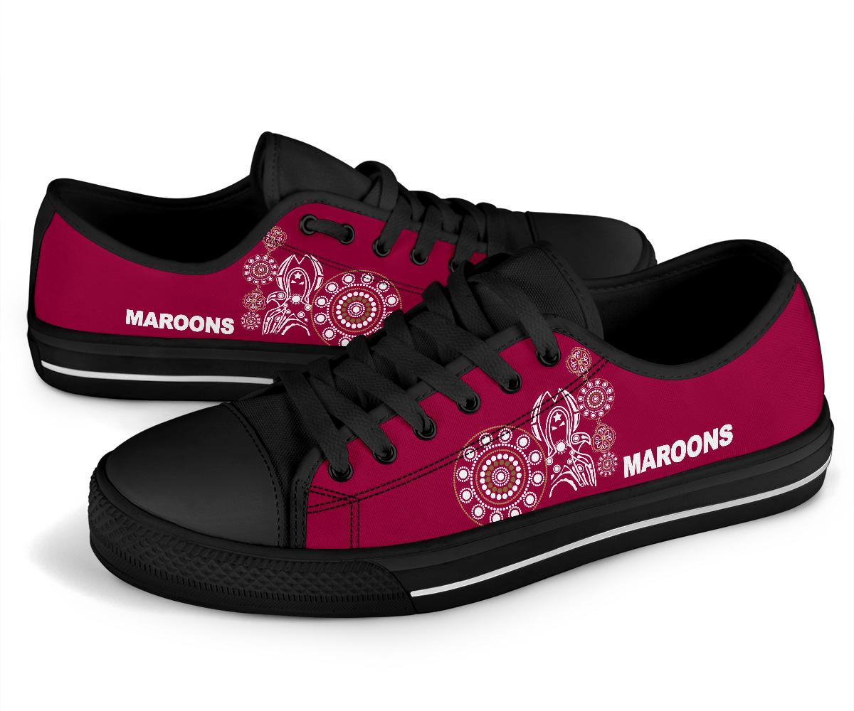 queensland-low-top-shoe-maroons-simple-indigenous