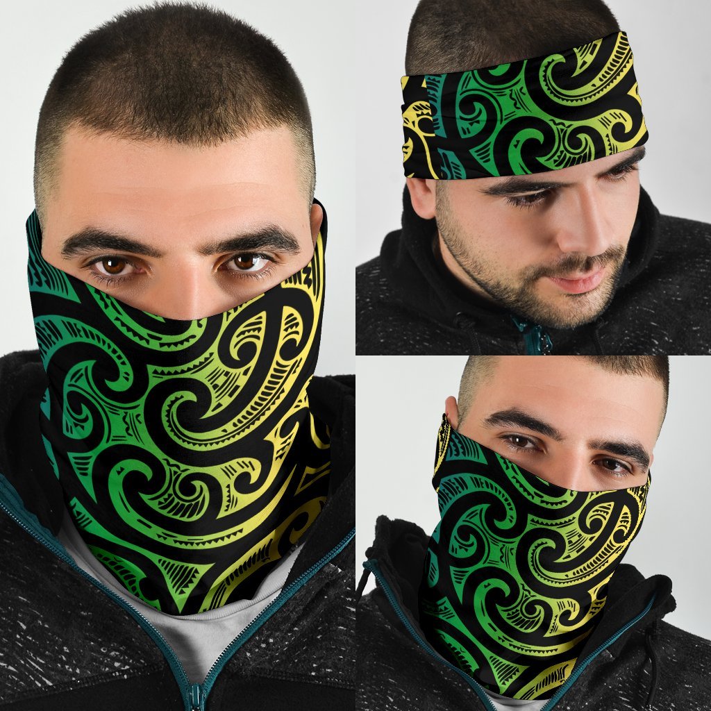 light-maori-tattoo-bandana-green