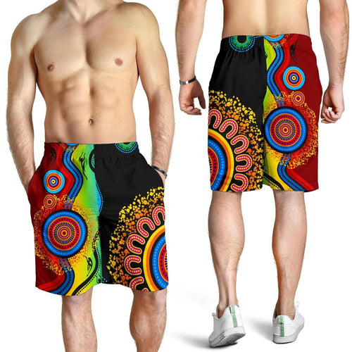 aboriginal-shorts-circle-dot-painting-indigenous-blue-dream-men