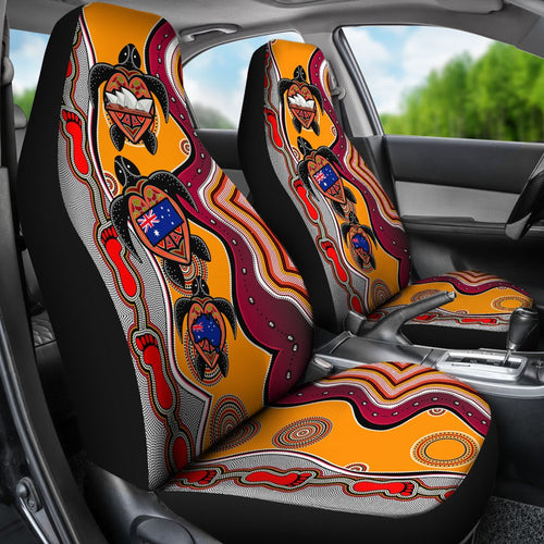 aboriginal-car-seat-covers-turtle-aus-flag-sydney-opera-dot-painting-footprint