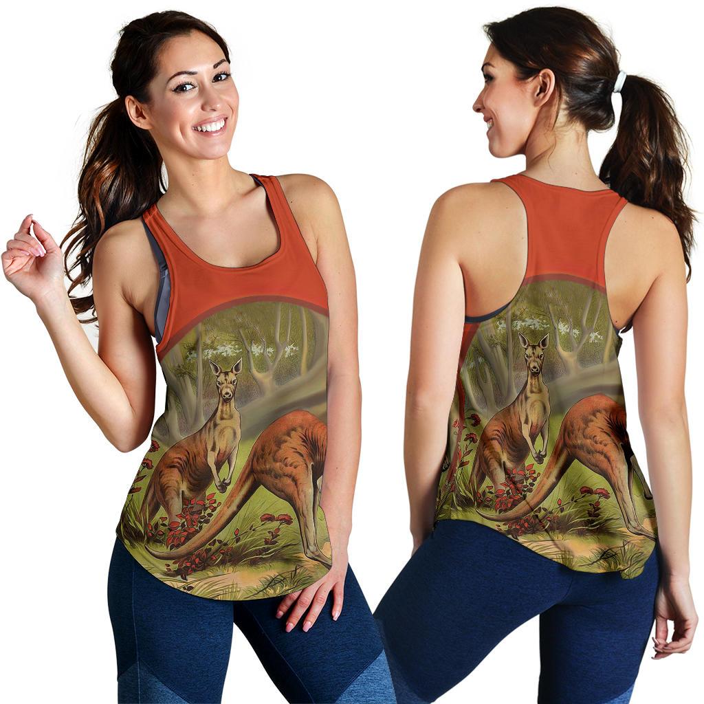 Racerback Tank - Koala Top Tank Landscape Art - Women - Vibe Hoodie