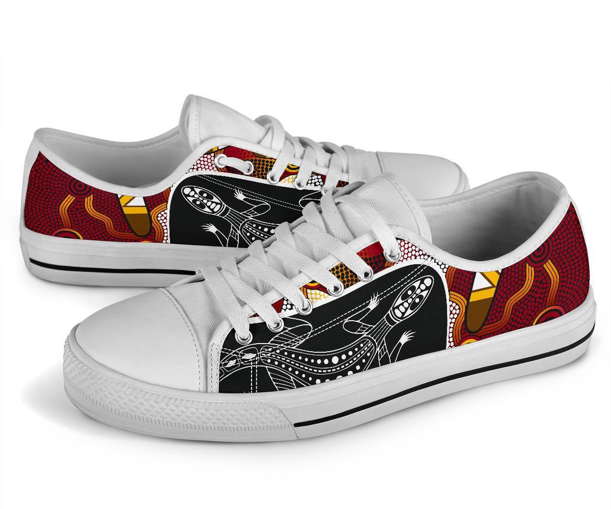 low-top-shoes-aboriginal-dot-painting-lizard-shoes