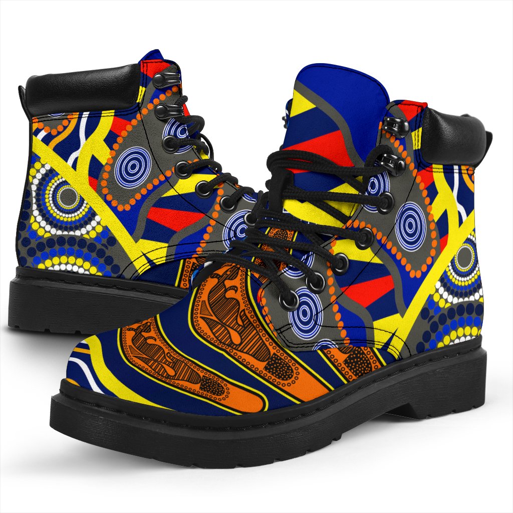 aboriginal-all-season-boots-australian-boomerang-dot-painting-art