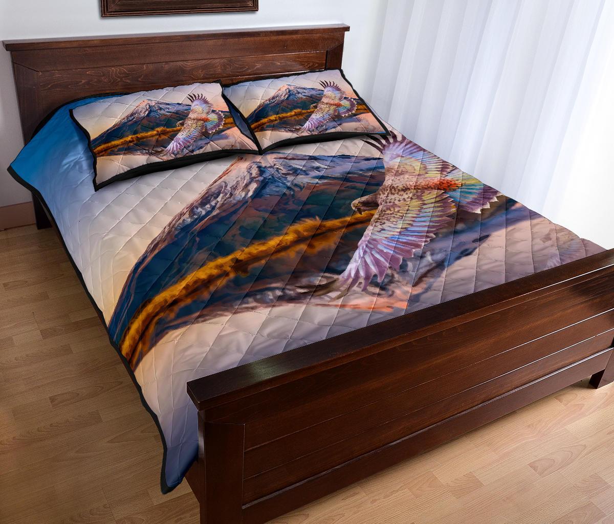 new-zealand-parrot-quilt-bed-set-kea-bird