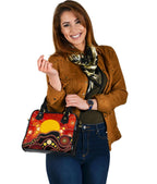 Aboriginal Shoulder Handbag, Aboriginal Lives Matter Flag Dot Painting Art - Vibe Hoodie
