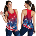Racerback Tank - Aus Flag Tank Top Flame - Women - Vibe Hoodie