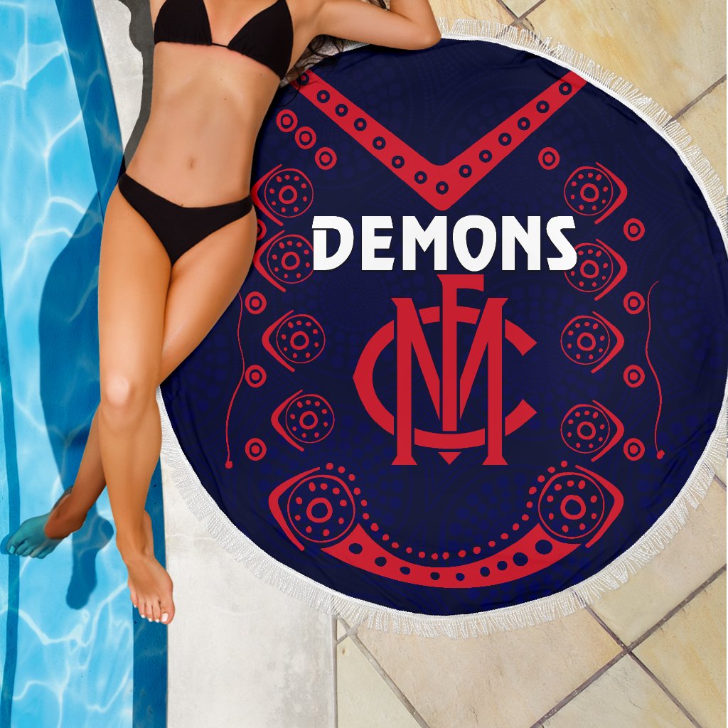 melbourne-demons-indigenous-beach-blanket-football