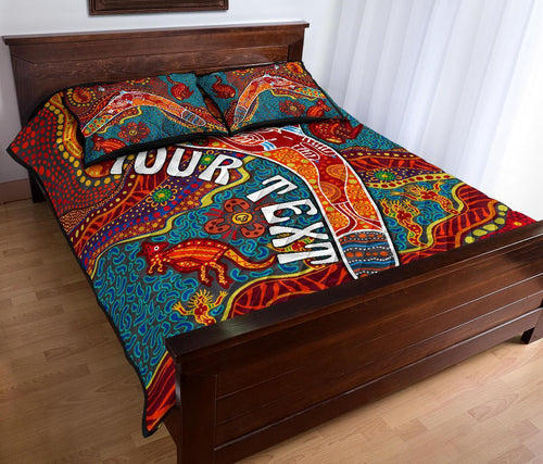 aboriginal-personalised-quilt-bed-set-indigenous-boomerang