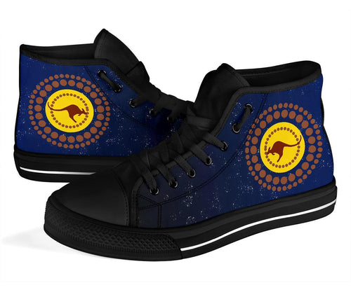 1staustralia-high-top-shoes-kangaroo-on-the-sun