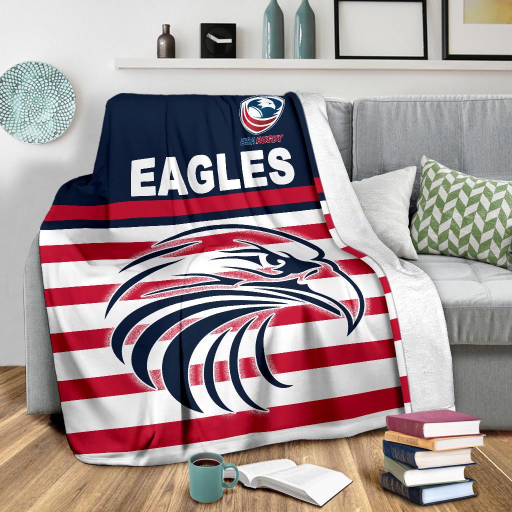 usa-rugby-premium-blanket-eagles-simple-style-navy