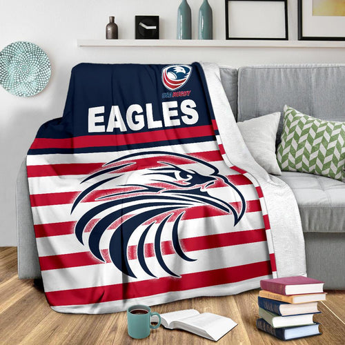 usa-rugby-premium-blanket-eagles-simple-style-navy