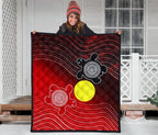 aboriginal-premium-quilt-indigenous-circle-dot-painting-style