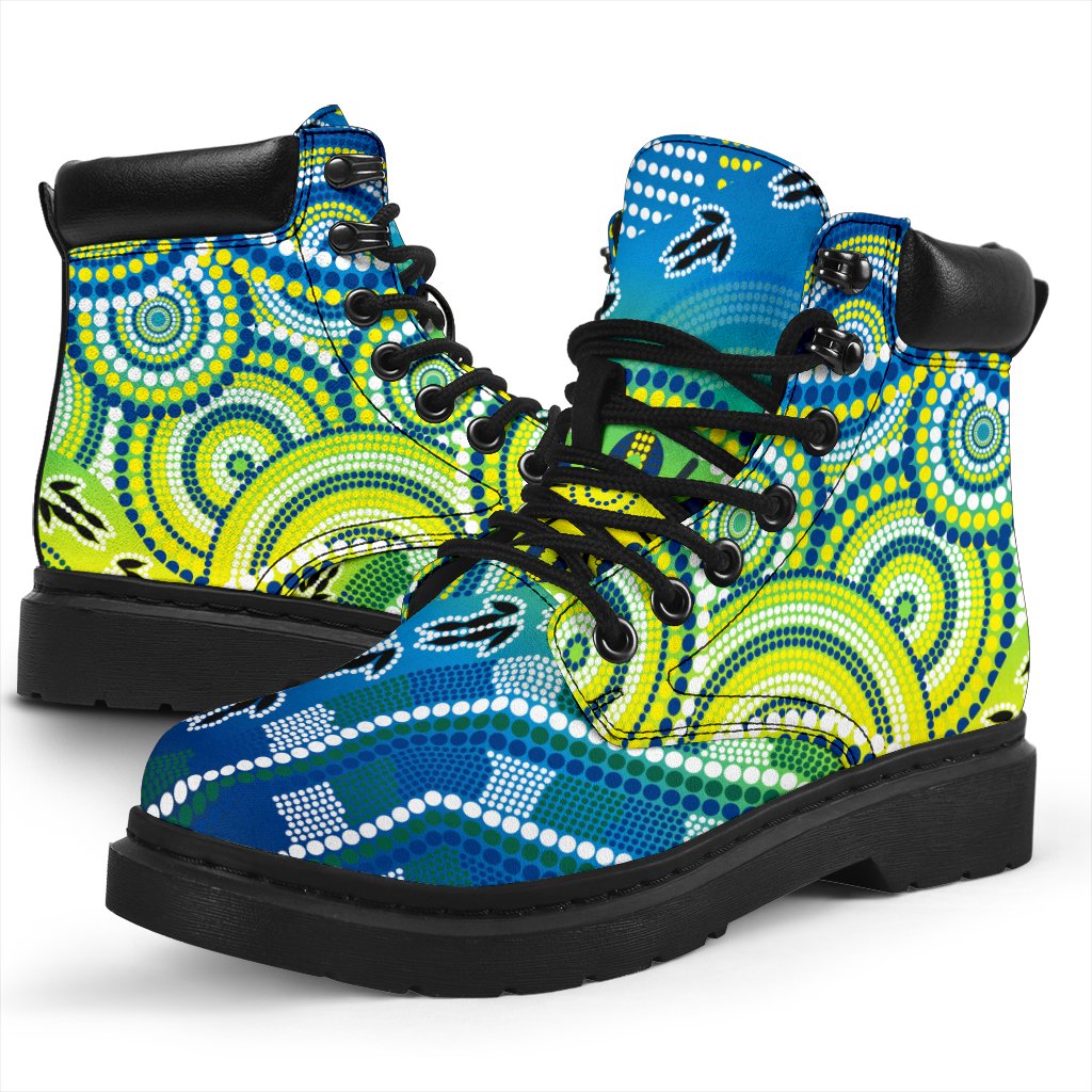 aboriginal-all-season-boots-dot-painting-indigenous-circle-patterns-ver-02