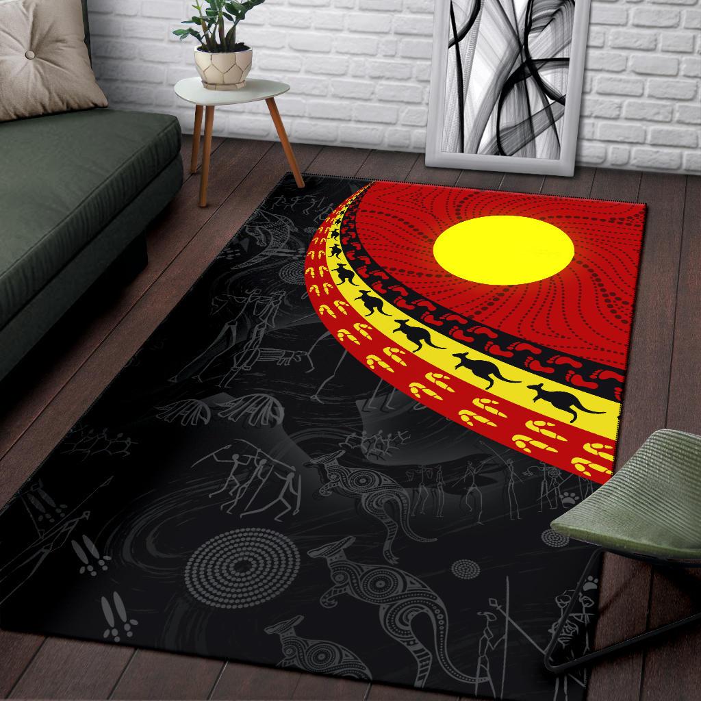 aboriginal-area-rug-indigenous-flag-circle-dot-painting