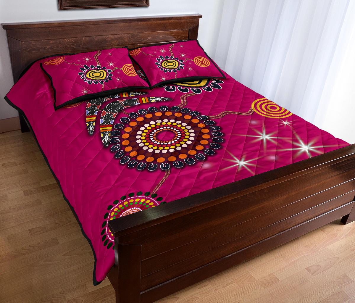 sydney-quilt-bed-set-sixers-indigenous-magenta