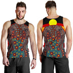 mens-tank-top-aboriginal-sublimation-dot-pattern-style-red