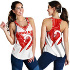 Swans Special Women Racerback Tank Indigenous Sydney - Vibe Hoodie