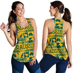 Racerback Tank - Symbol Tank Top Aussie - Women - Vibe Hoodie