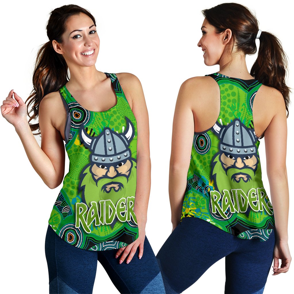 Canberra Women Racerback Tank Raiders Viking Indigenous - Vibe Hoodie