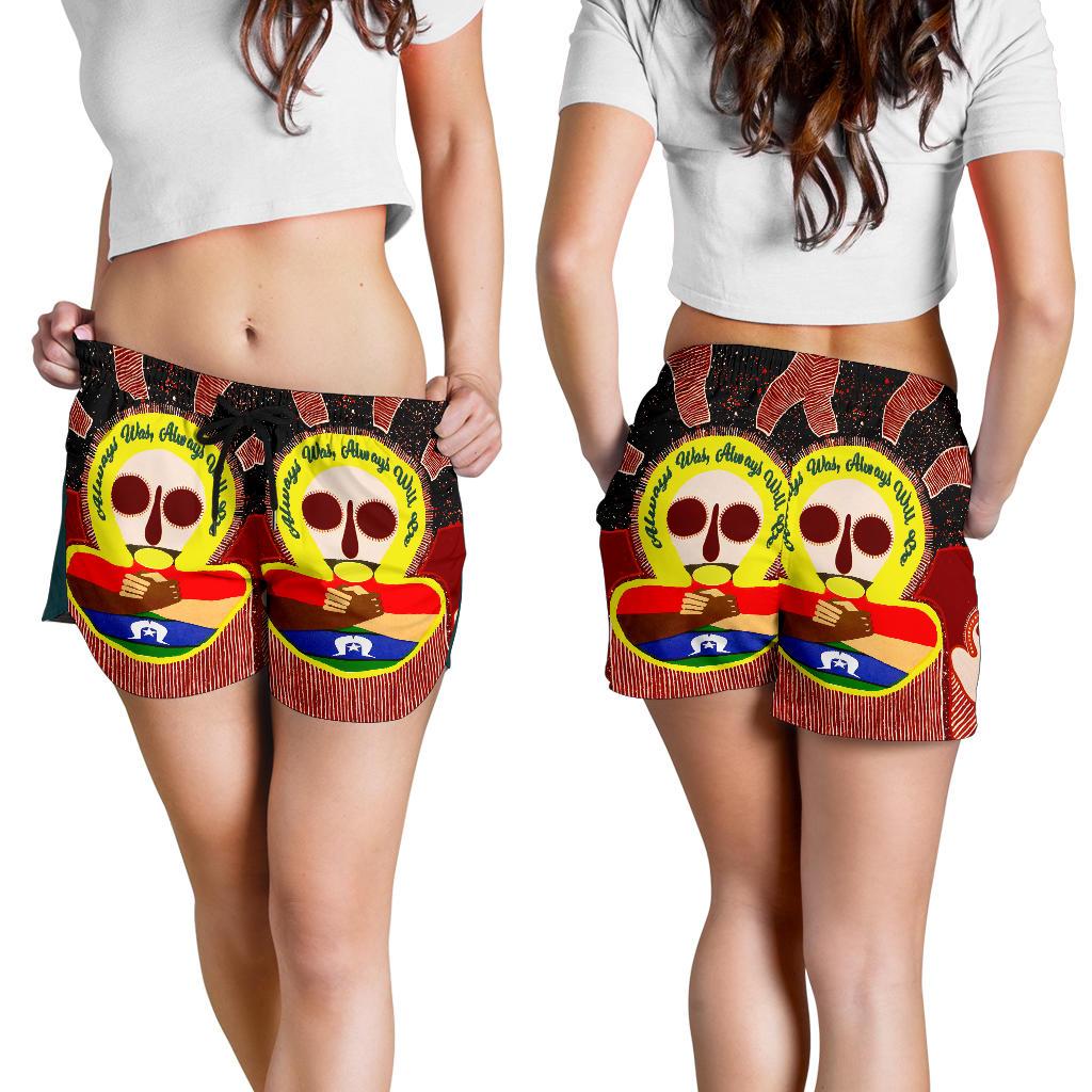 Aboriginal and Torres Strait Islander Women's Shorts - Naidoc Style - Vibe Hoodie