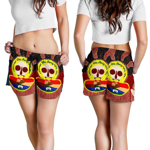 Aboriginal and Torres Strait Islander Women's Shorts - Naidoc Style - Vibe Hoodie