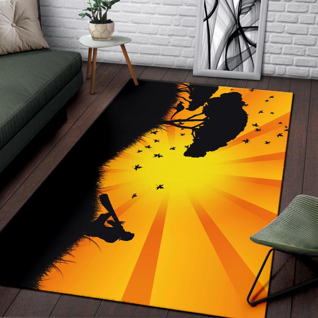 area-rug-didgeridoo-australia-rug-sunset-landscape-art