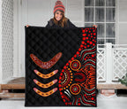 aboriginal-premium-quilt-aboriginal-boomerangs-with-dot-painting-pattern