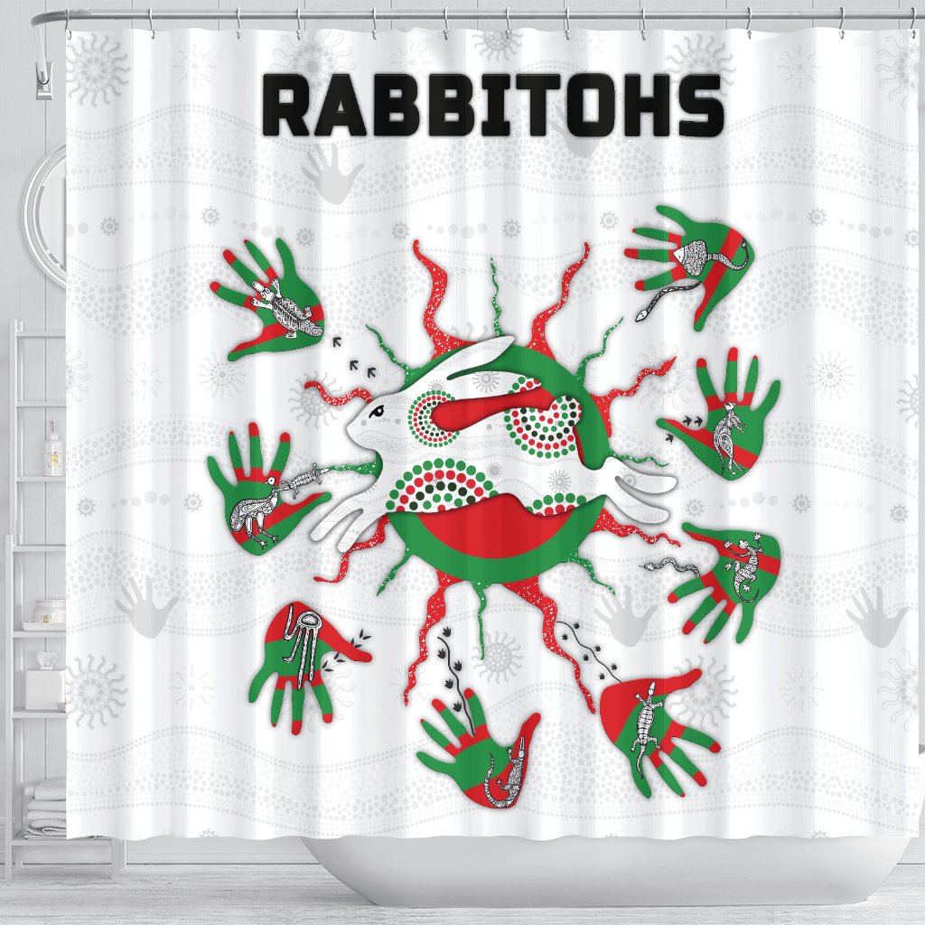 rabbitohs-indigenous-shower-curtain-animals-aboriginal