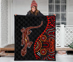 aboriginal-premium-quilt-aboriginal-lizard-with-dot-painting-pattern
