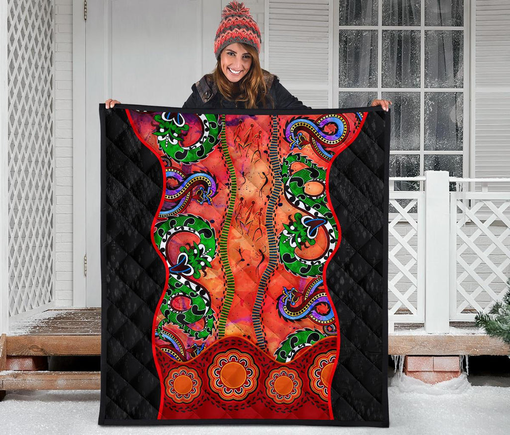 aboriginal-premium-quilt-aussie-indigenous-patterns-orange