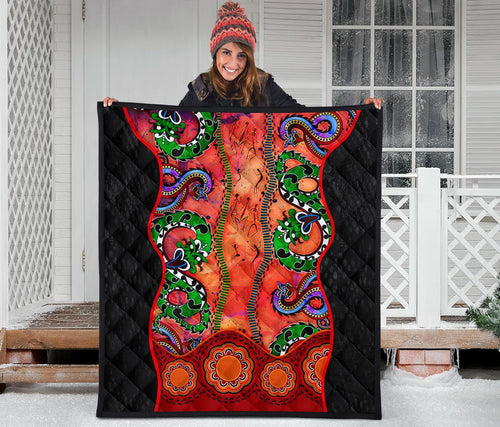 aboriginal-premium-quilt-aussie-indigenous-patterns-orange