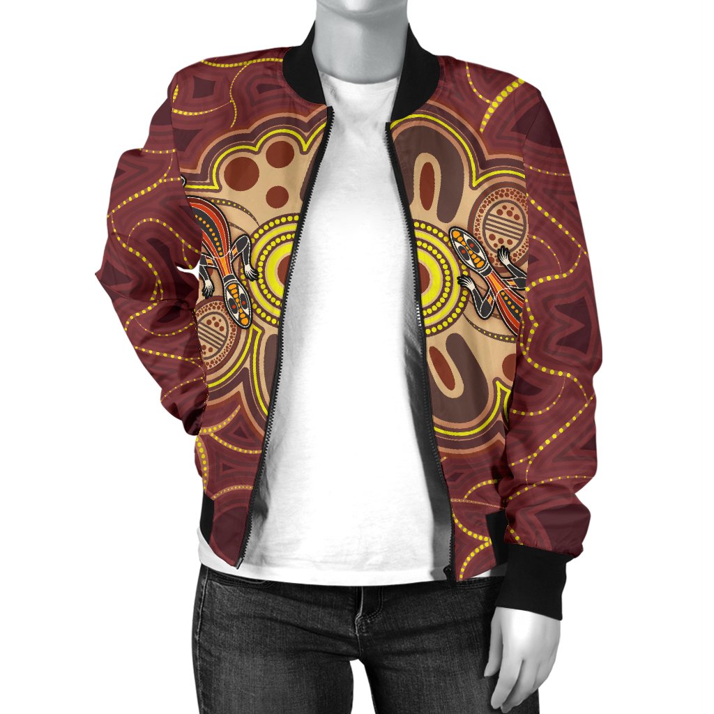 aboriginal-womens-bomber-jacket-indigenous-lizard-dot-painting-art
