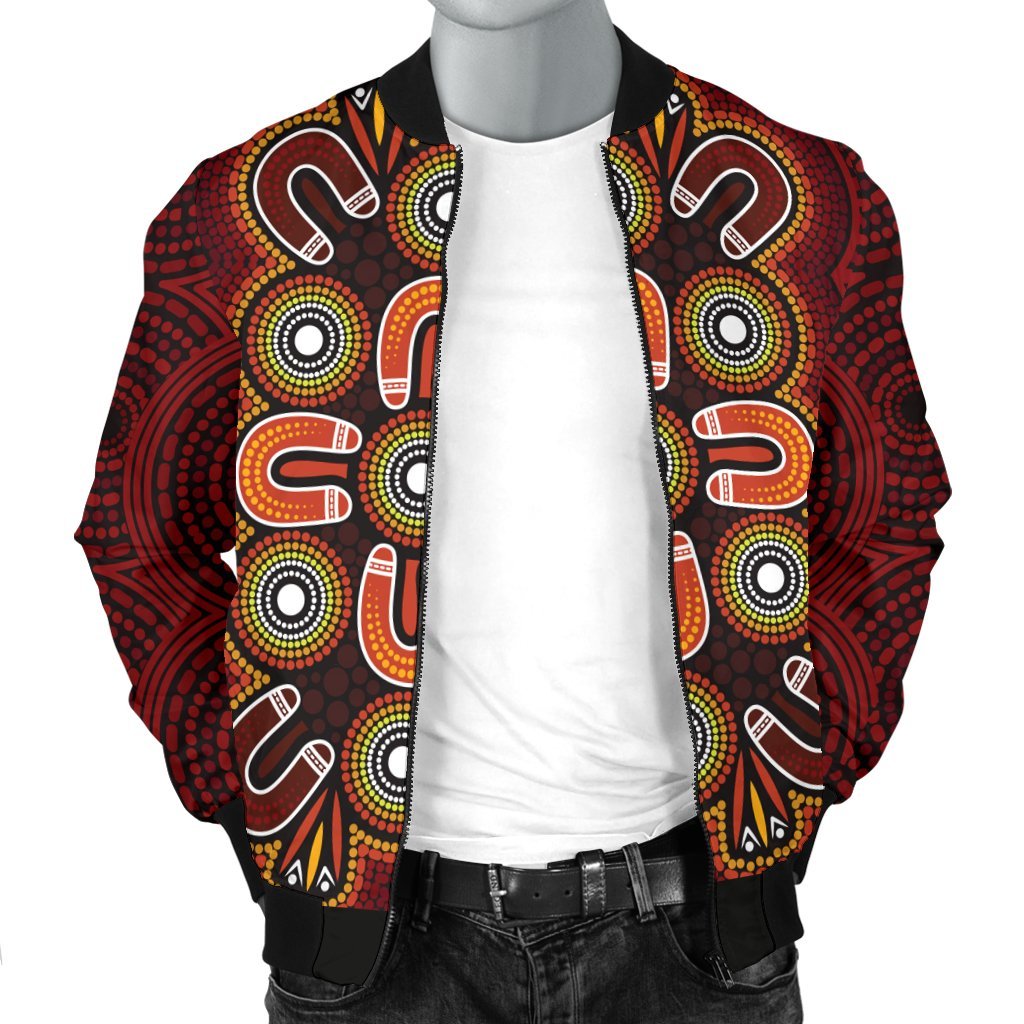 aboriginal-mens-bomber-jacket-aboriginal-dot-painting-flowers-style
