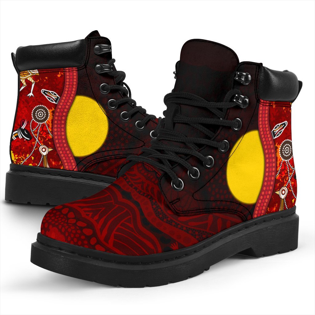 aboriginal-all-season-boots-red-indigenous-flag