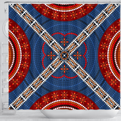 shower-curtain-aboriginal-dot-painting-curtain