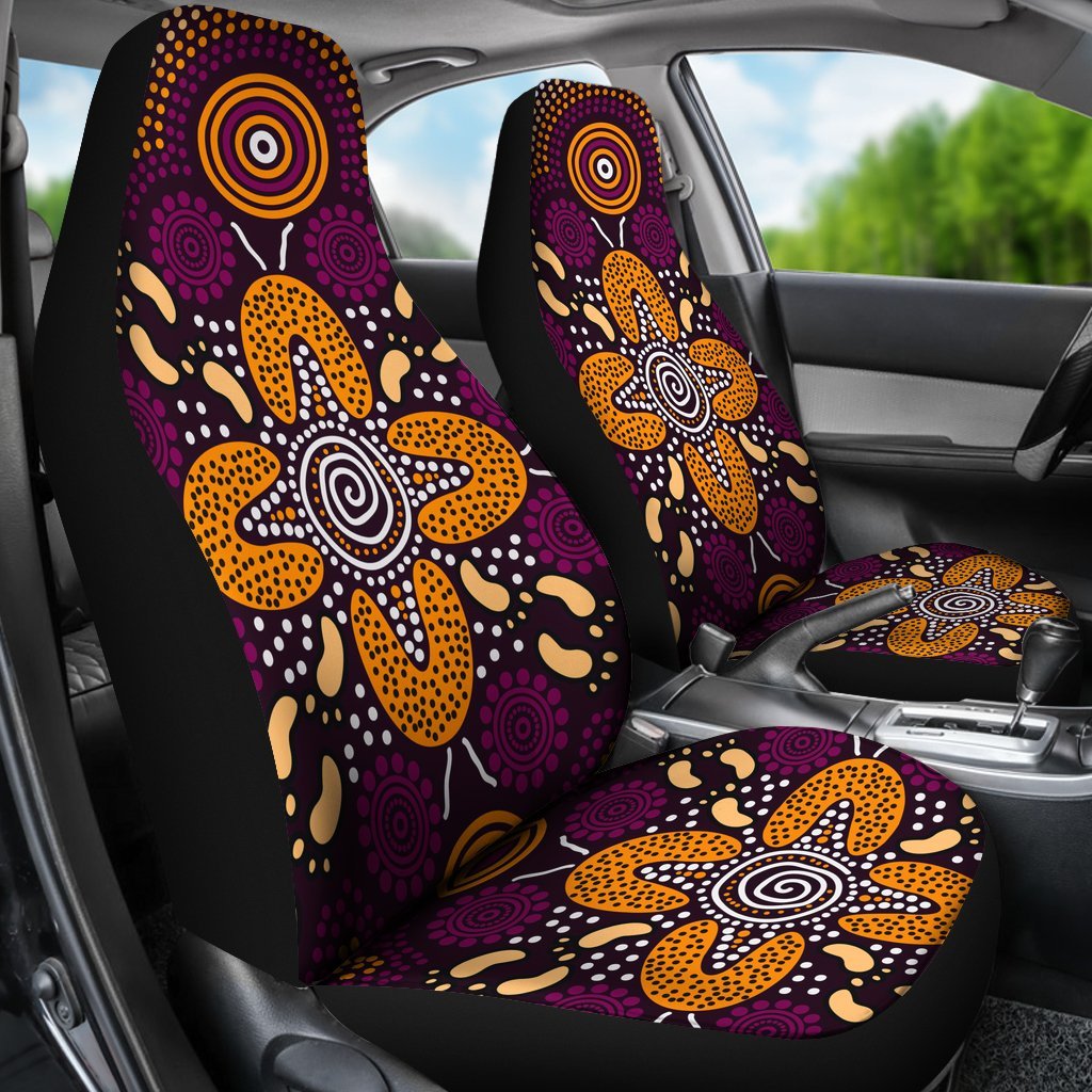 aboriginal-car-seat-covers-flowers-dot-panting-art