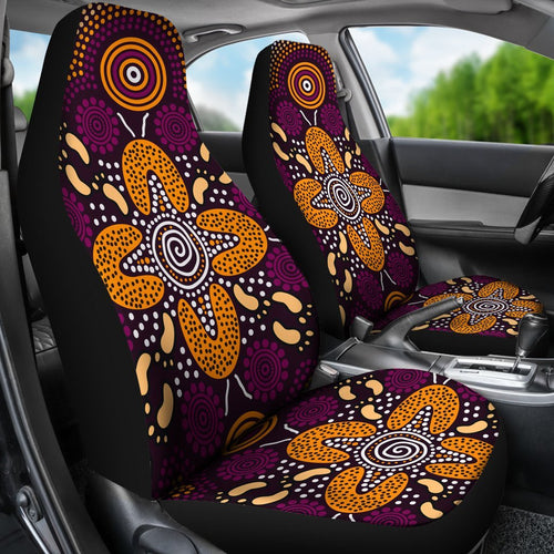 aboriginal-car-seat-covers-flowers-dot-panting-art