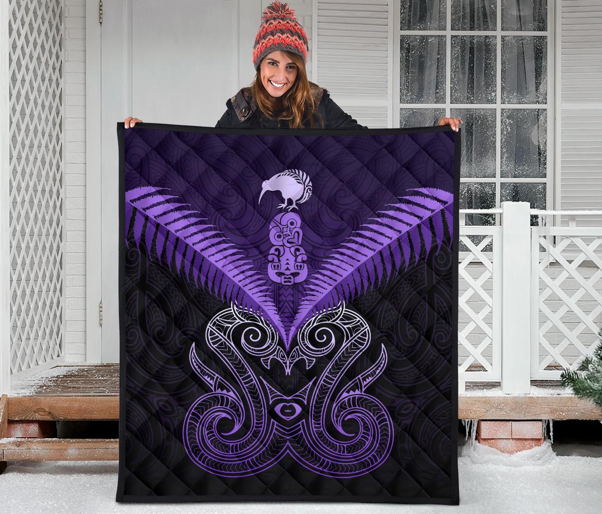 maori-manaia-new-zealand-premium-quilt-purple