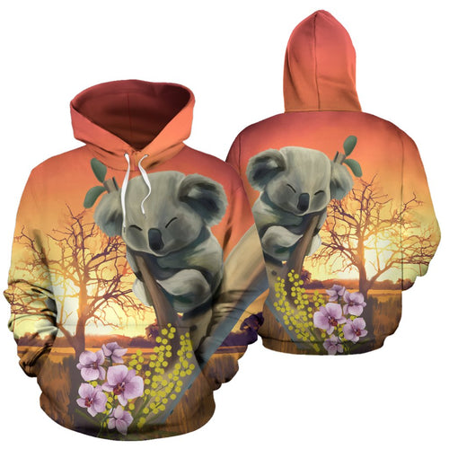 hoodie-koala-hoodie-sunset-landscape-art-unisex