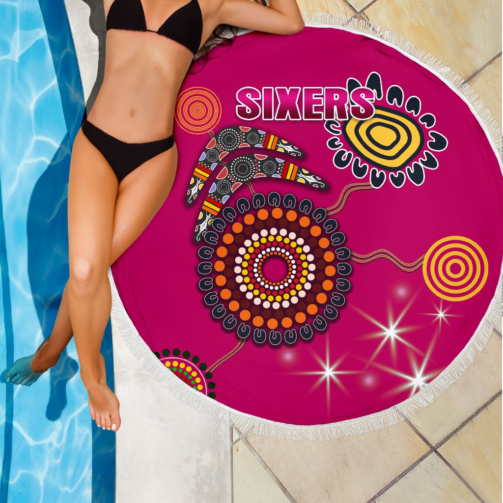 sydney-beach-blanket-sixers-indigenous-magenta