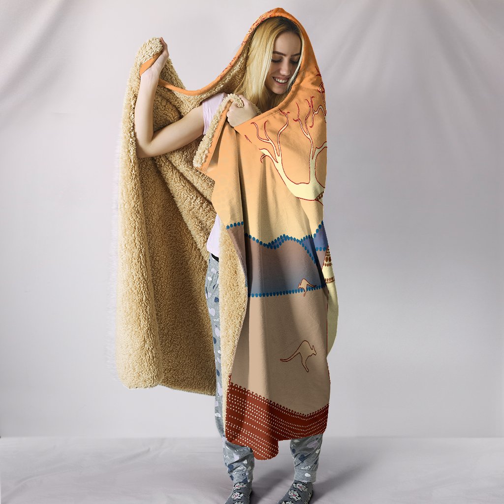 aboriginal-hooded-blanket-tree-uluru-patterns-kangaroo-circle-dot-painting