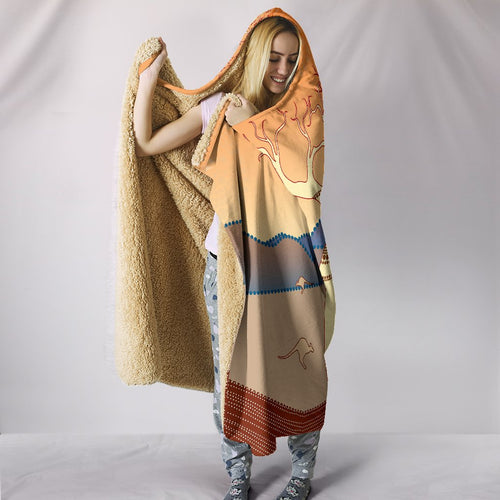 aboriginal-hooded-blanket-tree-uluru-patterns-kangaroo-circle-dot-painting