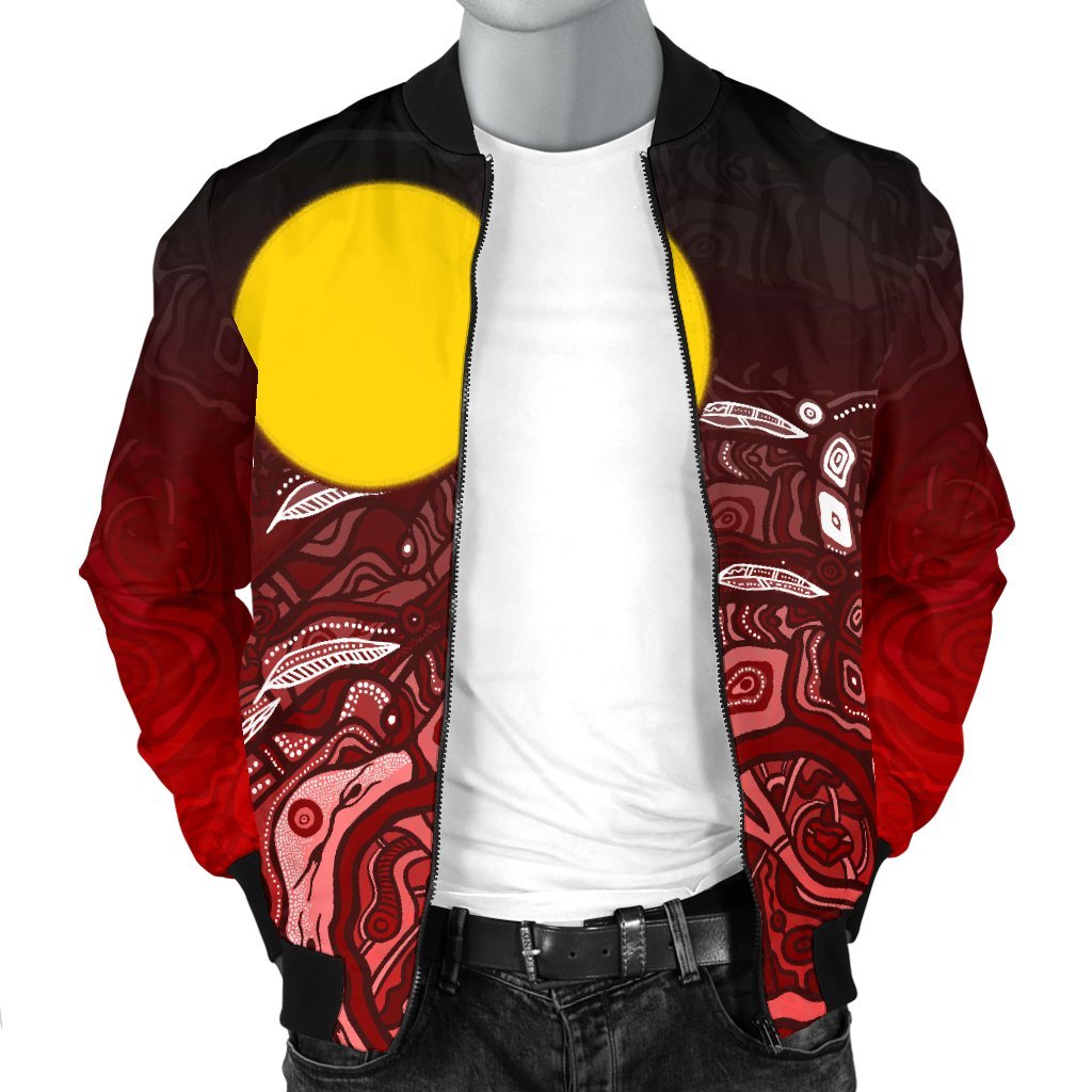 aboriginal-mens-bomber-jacket-red-landscape
