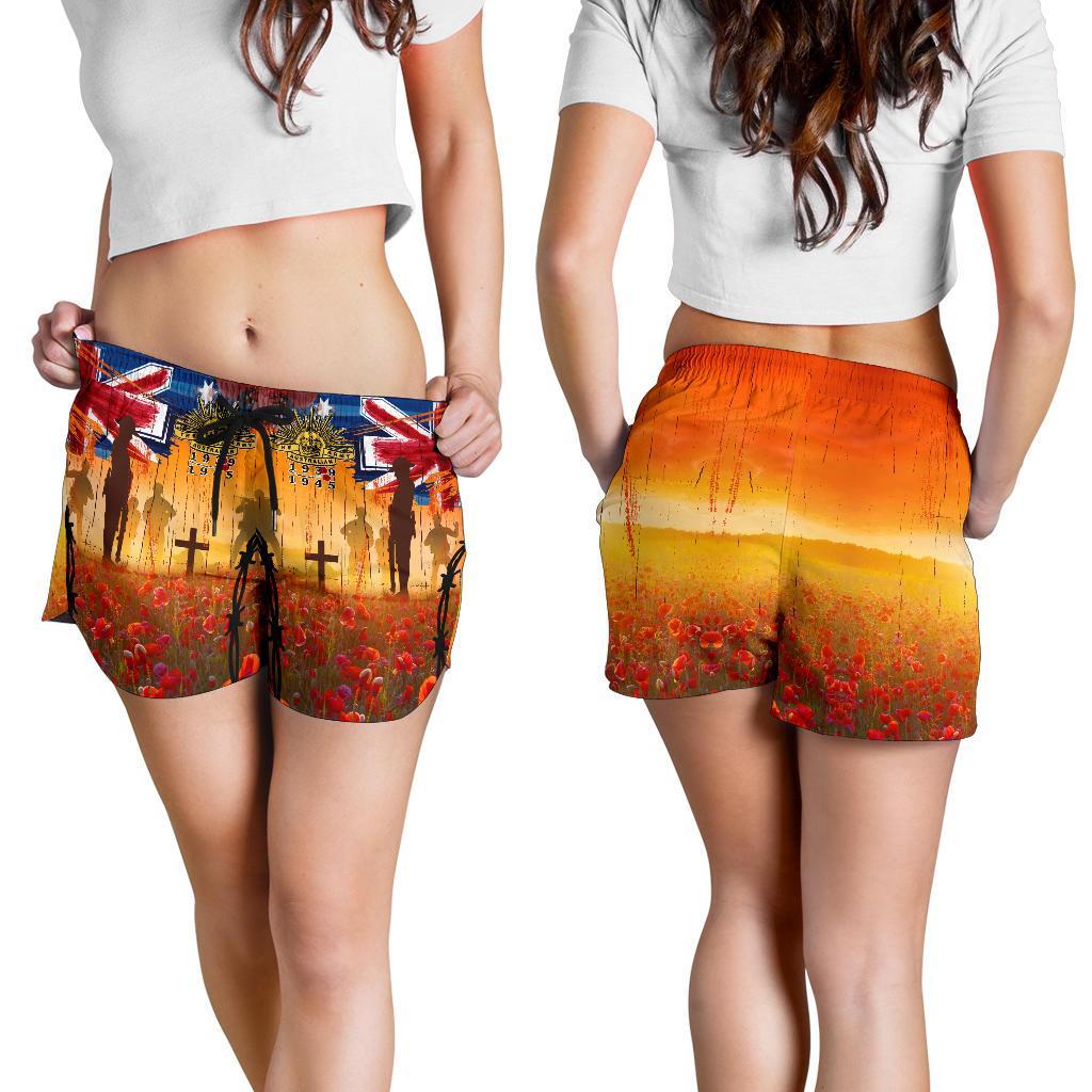 Australia Anzac Day 2021 All Over Print Women's Short - Anzac Day Commemoration 1939 - 1945 - Vibe Hoodie